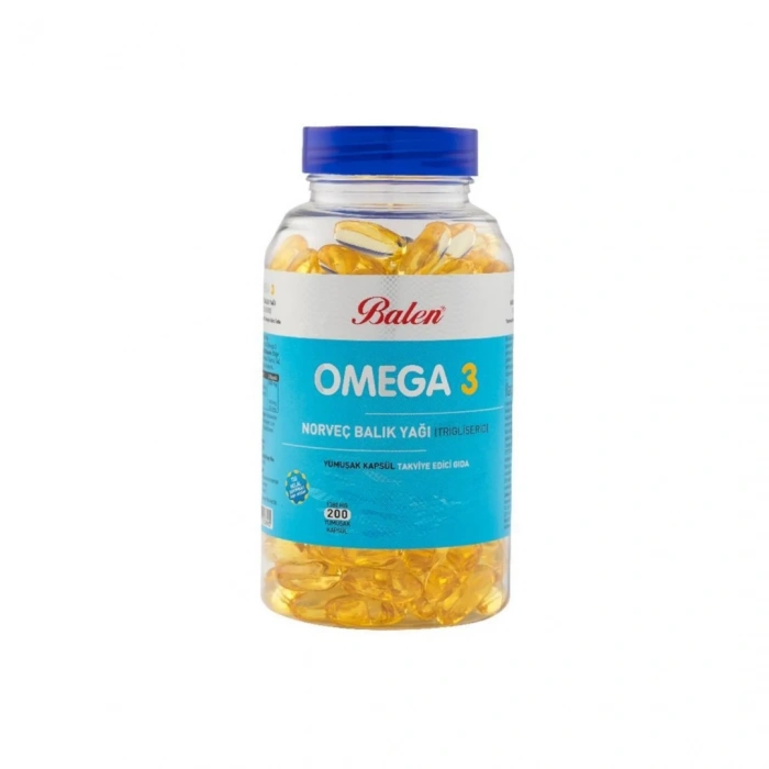 Balen Omega 3 Norveç Balık Yağı 200lü Yumuşak Kapsül 1380mg