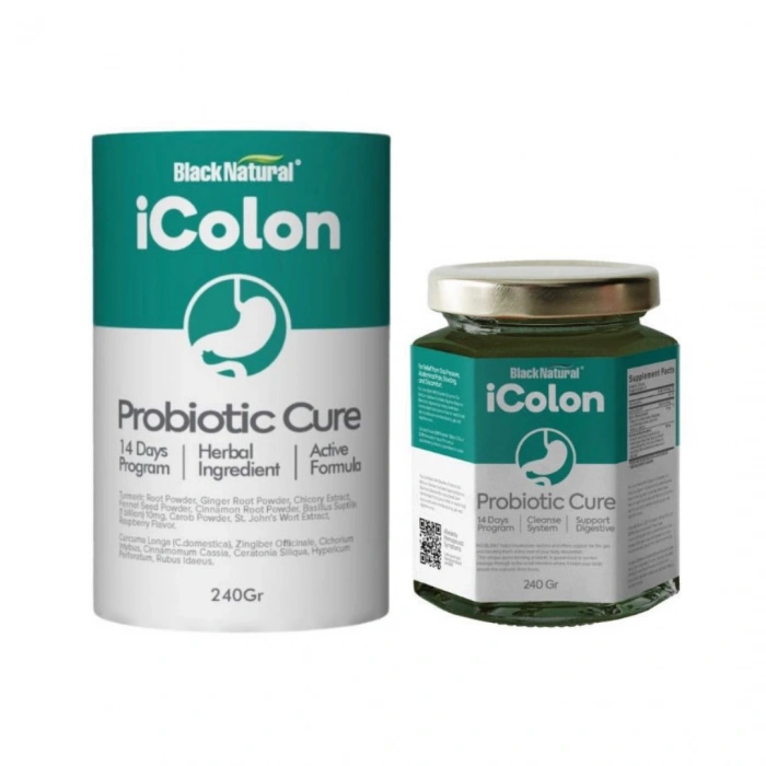 Black Natural Icolon Probiotic Cure 240Gr