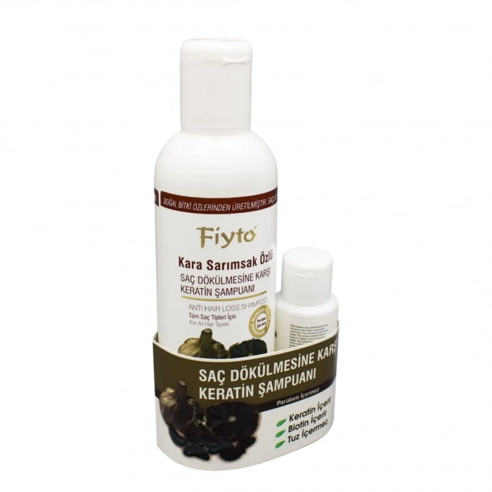 Fiyto Kara Sarımsak Özlü Şampuan 500 Ml + Saç Serumu 75 Ml