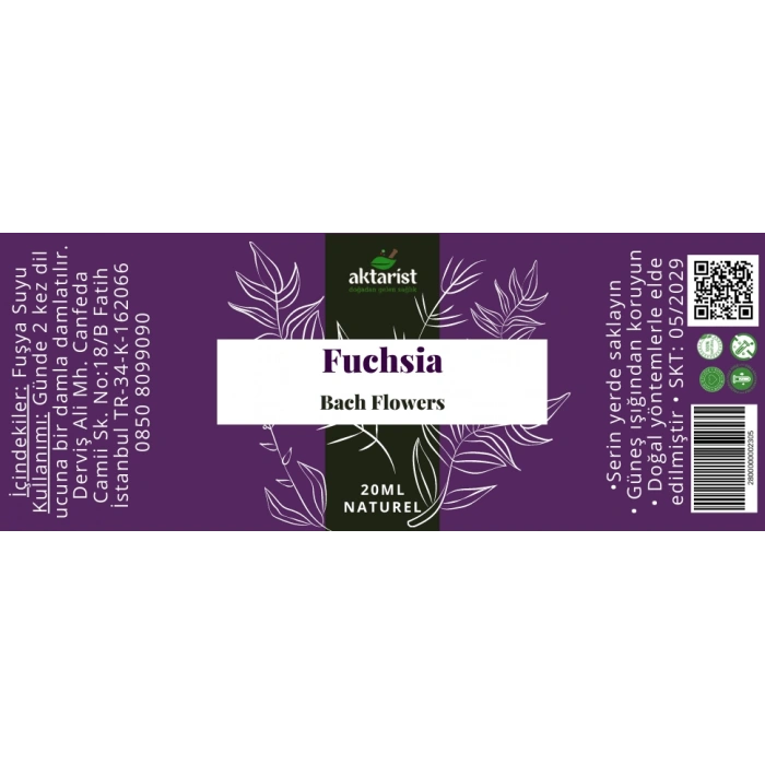 Fuchsia - Bach Flowers Water 20Ml