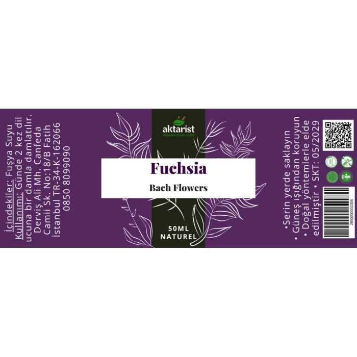 Fuchsia - Bach Flowers Water 50Ml