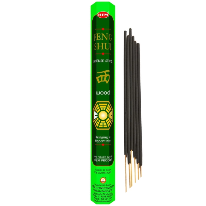 Hem Tütsü Feng Shui Wood Incense Stick - 20 Çubuk Tütsü Feng Shui Ağaç