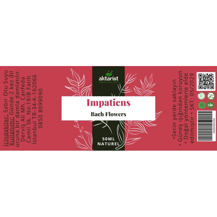Impatiens - Bach Flowers Water 50Ml