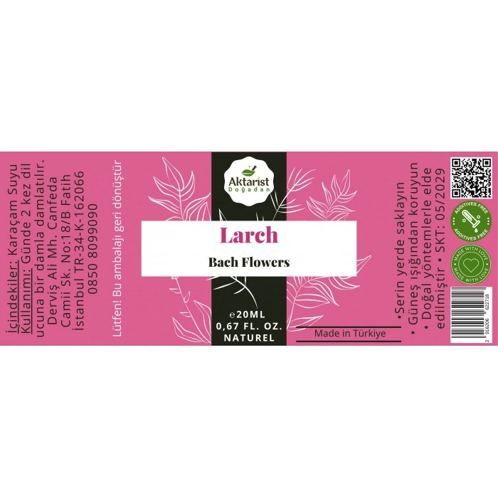 Larch  - Bach Flowers Water 20Ml