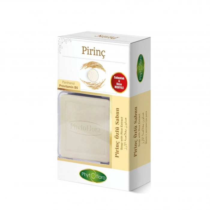 Phytoflora Pirinç Özlü Sabun 125gr - Kese Hediyeli