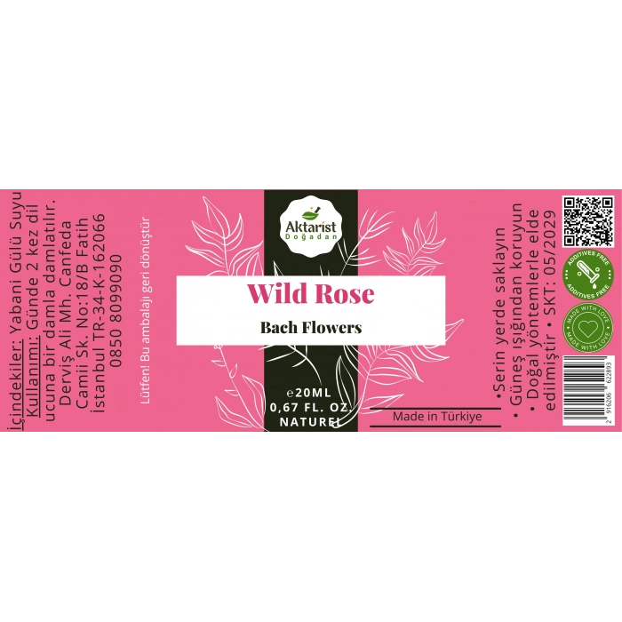 Wild Rose  - Bach Flowers Water 20Ml