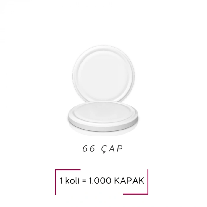 Paşabahçe Cam Kavanoz Kapağı 66 Mm Beyaz