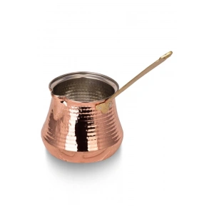 Aktarist Bakır Cezve Sütlük