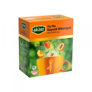Akzer Kayısılı Biberiyeli Form Mix 60lı süzen poşet (l-karnitin ilaveli)