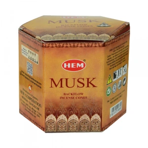 Hem Musk Back Flow Cones - Misk Kokulu 40 Adet Geri Akış Konik Tütsü