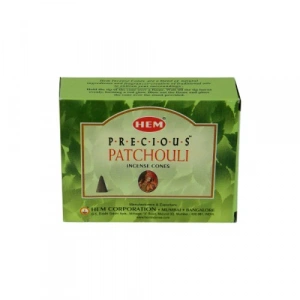 Hem Precious Patchouli Incense Cones - Paçuli Kokulu 10 Adet Konik Tütsü