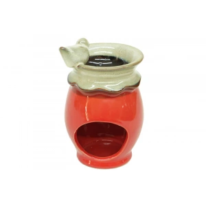 Mnk Seramik Buhurdanlık Kuş Kırmızı - C0024