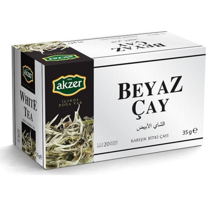 Akzer Beyaz Çay 20Li Süzen Poşet
