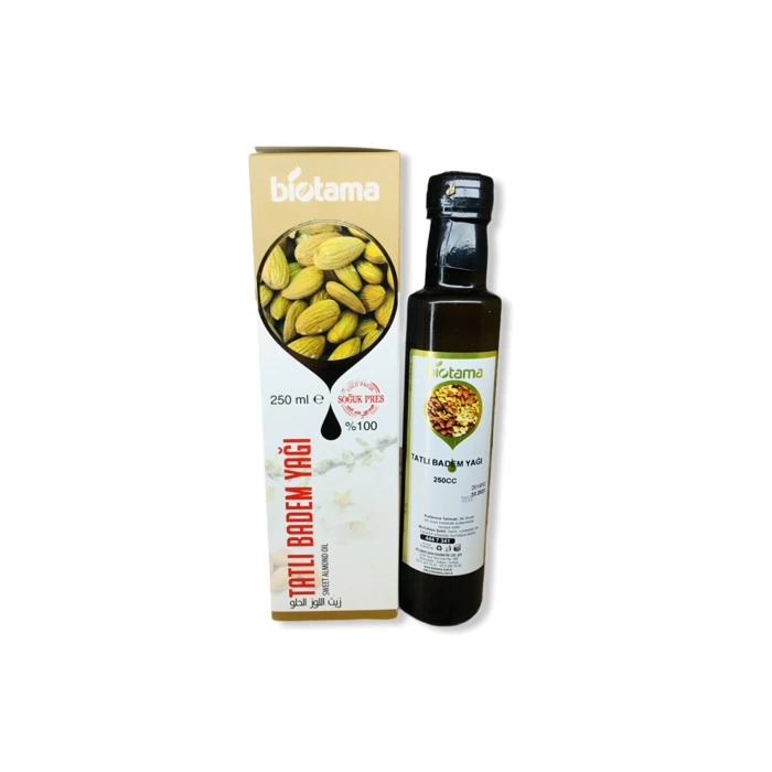 Biotama Tatlı Badem Yağı 250ml Soğuk Pres
