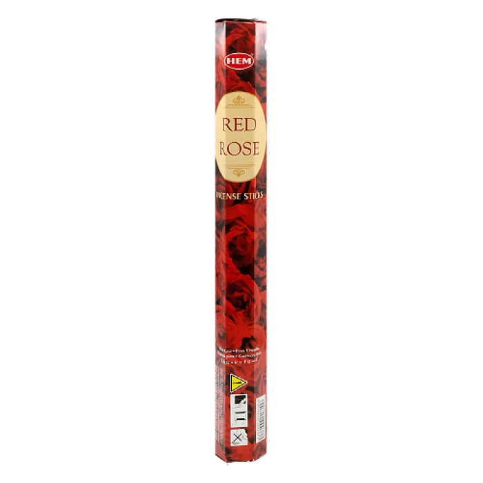 Hem Red Rose Incense Sticks - Kırmızı Gül Kokulu 20 Çubuk Tütsü