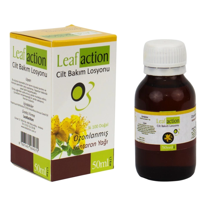 Leaf Action Ozon Yağı - Ozonlanmış Kantaron Yağı 50Ml