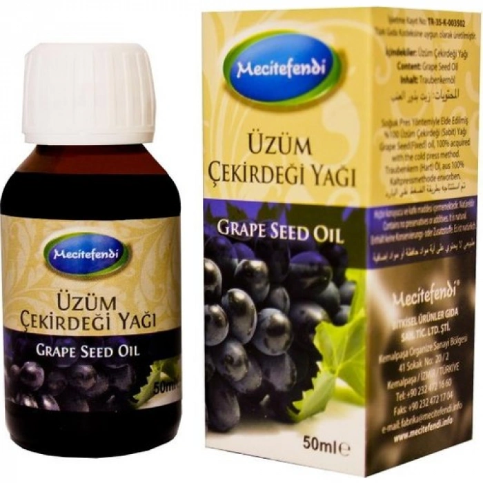 Mecitefendi Üzüm Çekirdeği Yağı 50Ml