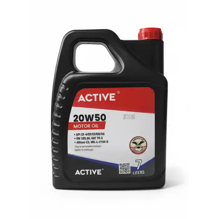 ACTİVE MOTOR OİL 20W50 7 LT