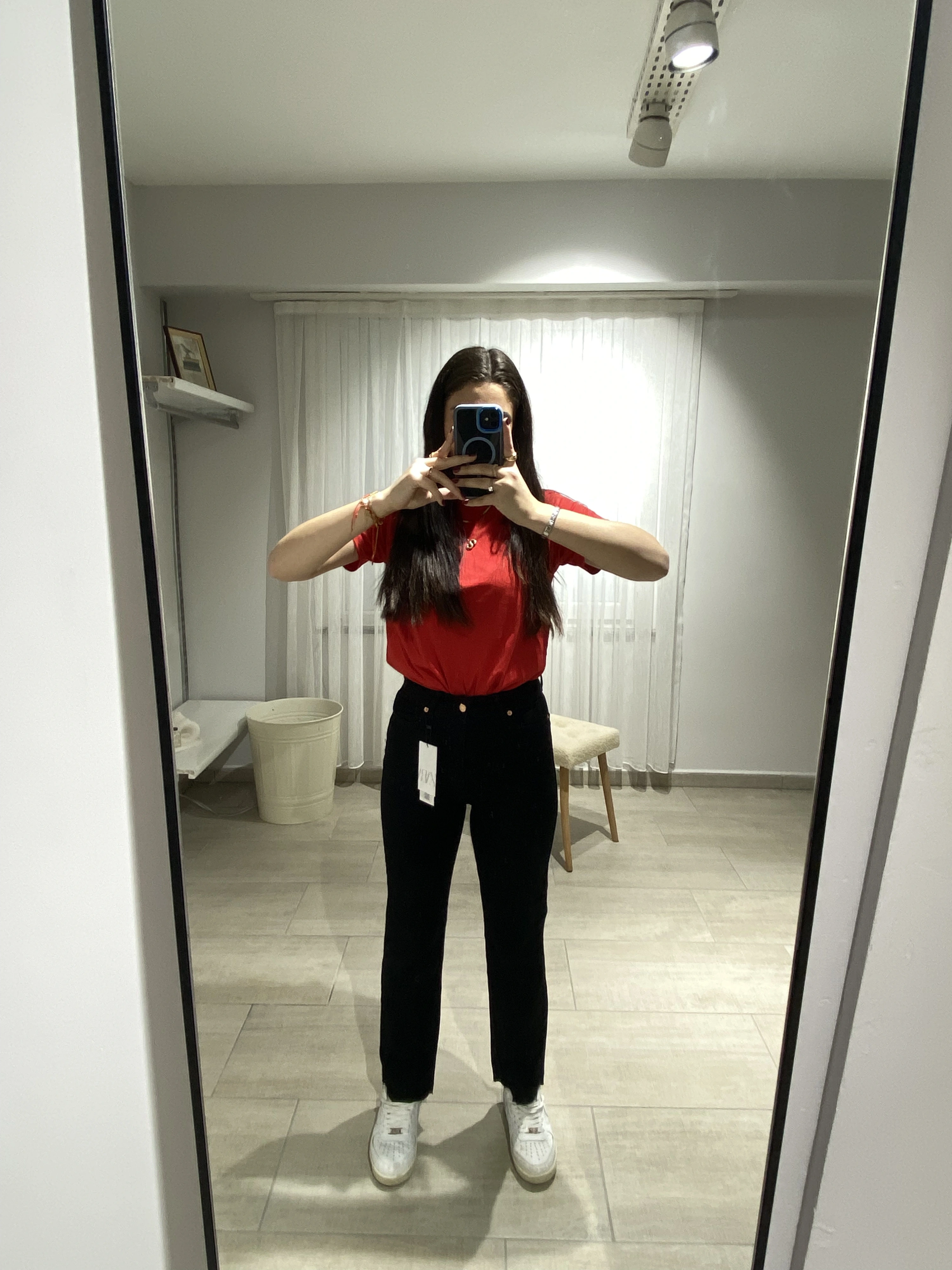 ZARA MODEL KESİK PAÇA BOYFİT SİYAH KOT PANTOLON