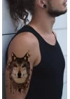 Geçici Kurt Dövme Tattoo
