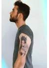 Geçici Kadın Modelli Dövme Tattoo