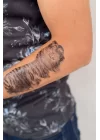 Geçici Kaplan Ve Kurt Dövme Tattoo