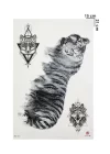 Geçici Kaplan Ve Kurt Dövme Tattoo