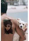 Geçici Kadın Modelli Dövme Tattoo