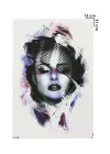 Geçici Kadın Modelli Dövme Tattoo