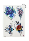 Geçici Çiçek Ve Gül Dövme Tattoo