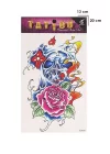 Geçici Kurukafa Ve Gül Dövme Tattoo