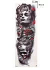 Geçici Kadın Ve Kurukafa Modelli Kol Dövme Tattoo