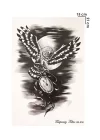 Geçici Baykuş Dövme Tattoo