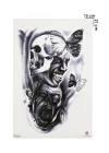 Geçici Şeytan Ve Kurukafa Dövme Tattoo