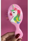 Açık Pembe Renk Unicorn Figürlü Tarak