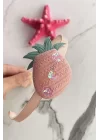 Açık Pembe Ananas Figürlü Çocuk Taç