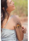 Geçici Gül Ve Göz Dövme Tattoo