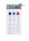 Geçici Kalp Ritim Dövme Tattoo