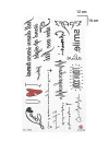 Yazılı Geçici Dövme Tattoo
