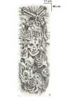 Geçici Kadın Ve Silah Kol Dövme Tattoo
