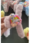 12li Karışık Renk Unicorn Figürlü Peluş Toka Set