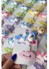 30lu Karışık Renk Unicorn Figürlü Yan Toka Set