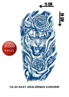 Aslan Figürlü 12 Saat Sonra Kararan Geçici Dövme Tattoo