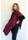 Bordo Renk Unisex Atkı