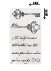 Geçici Anahtar Ve Yazılı Mini Dövme Tattoo