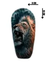 Geçici Aslan Figürlü Dövme Tattoo