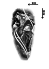 Geçici Aslan Figürlü Dövme Tattoo