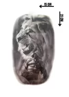 Geçici Aslan Figürlü Dövme Tattoo
