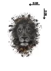 Geçici Aslan Figürlü Dövme Tattoo