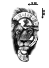 Geçici Aslan Figürlü Dövme Tattoo